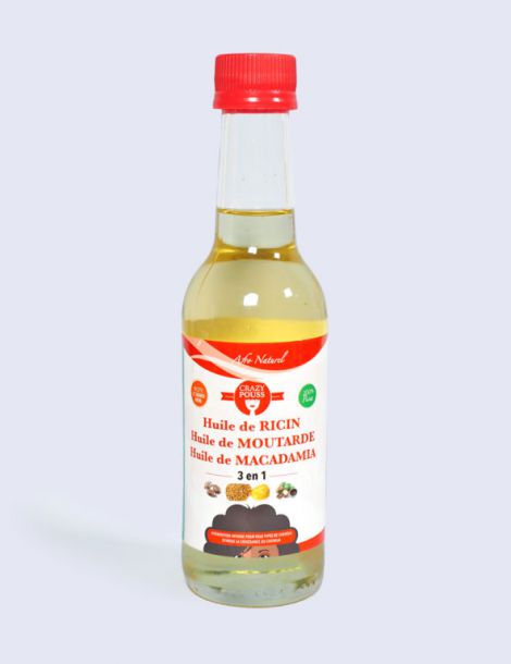 CRAZY POUSS - HUILE RICIN MOUTARDE MACADAMIA