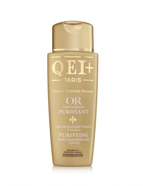 QEI+ - GEL NETTOYANT VISAGE PURIFIANT ECLAIRCISSANT - OR INNOVATEUR