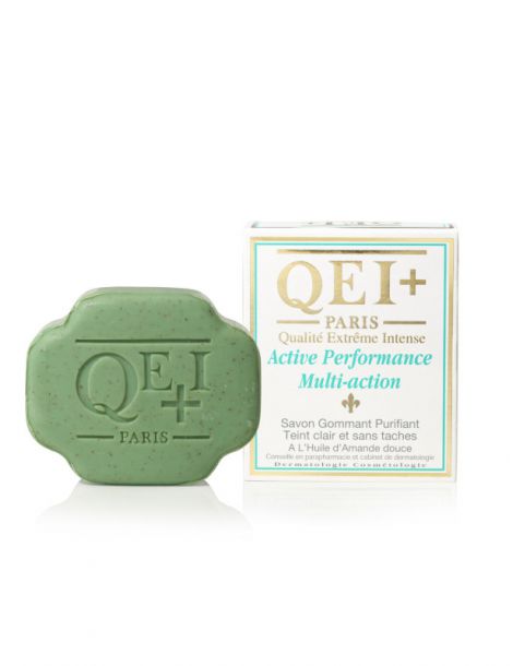 QEI+ - SAVON ÉCLAIRCISSANT EXFOLIANT - PERFORMANCE AMANDE DOUCE