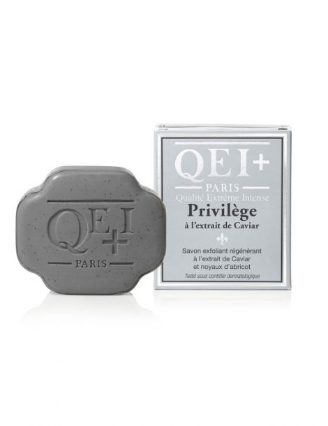 QEI+ - SAVON ÉCLAIRCISSANT GOMMANT - PRIVILÈGE CAVIAR