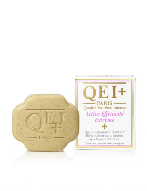 QEI+ - SAVON ÉCLAIRCISSANT GOMMANT - EFFICACITÉ KARITÉ